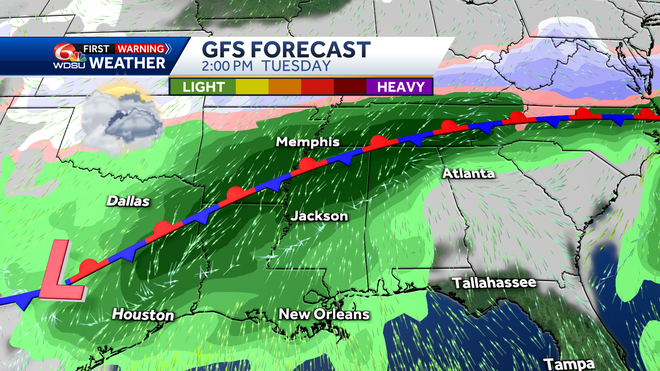 tuesday weather features