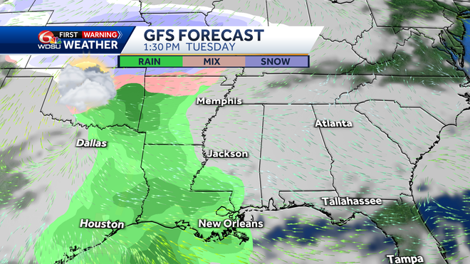 tuesday weather features