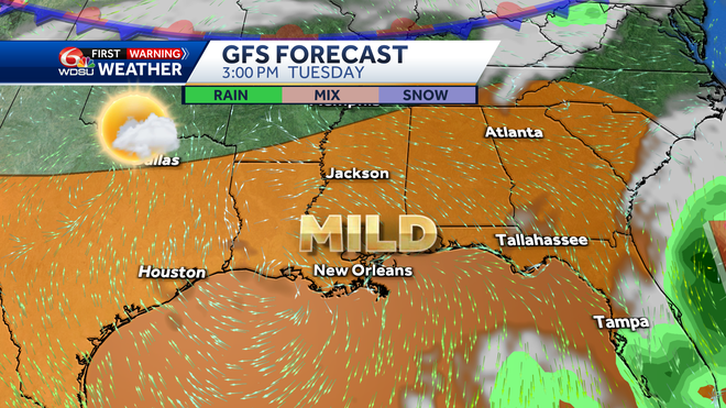 tuesday weather features