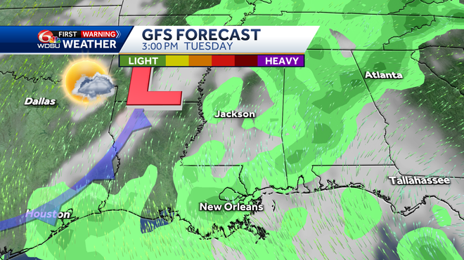 New Orleans weather forecast high temps rain chances hurricane