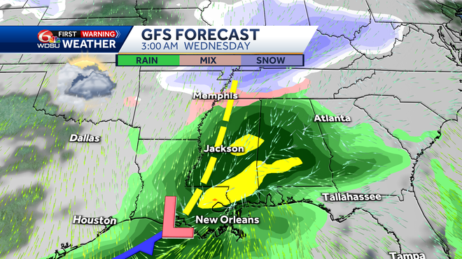 tuesday night weather features