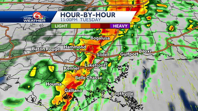 New Orleans tornadoes tuesday severe weather