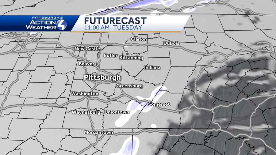 PITTSBURGH WEATHER Hourbyhour snow projections for winter storm in