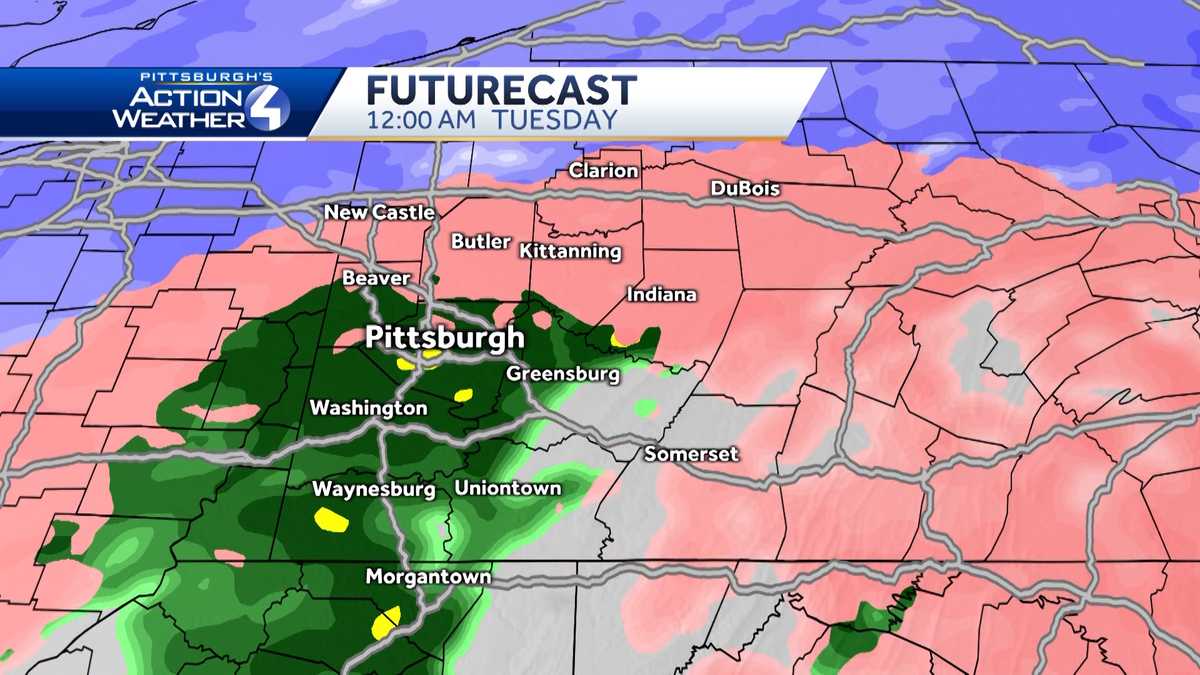 PITTSBURGH WEATHER Winter storm warning in effect for snow and ice