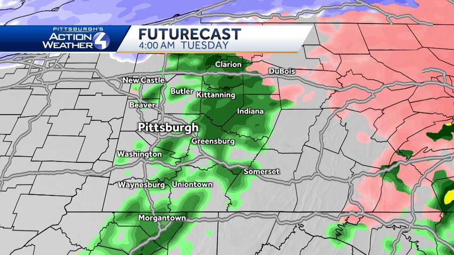 PITTSBURGH WEATHER Hourbyhour snow projections for winter storm in