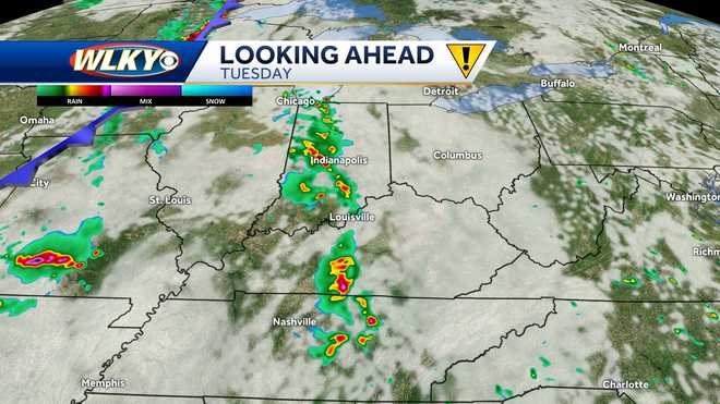 Louisville weekly weather: Warm and humid with chances for showers and ...