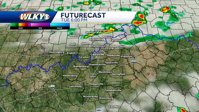 Temperatures in Louisville area warming through the week, rain chances