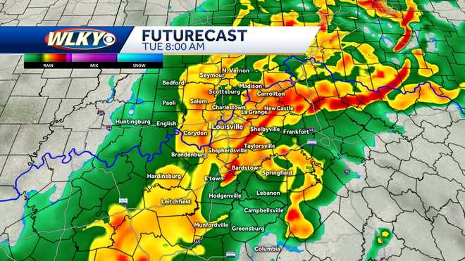 Weekly weather planner: Rain, storms early in Louisville's week usher ...