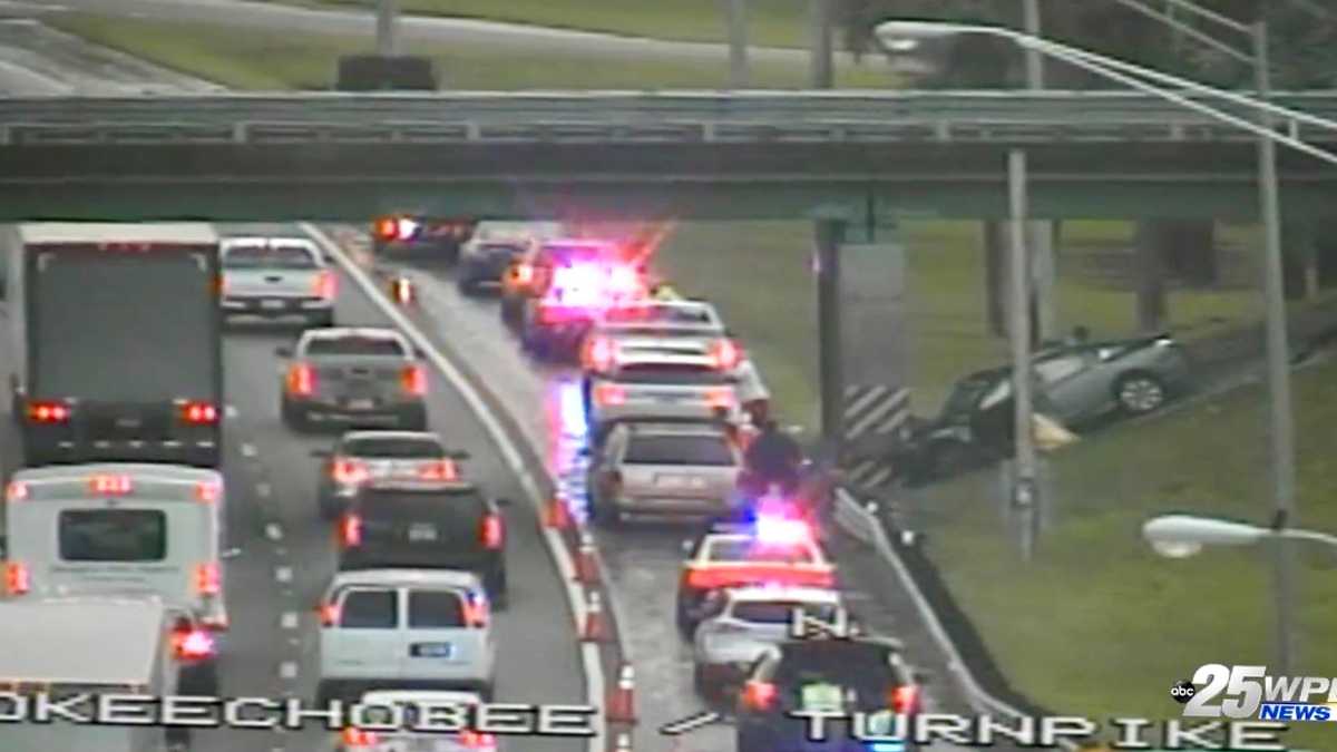 At least one dead in crash on the Turnpike in West Palm Beach