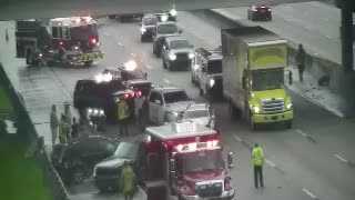 Crash causing delays along turnpike in Boca Raton