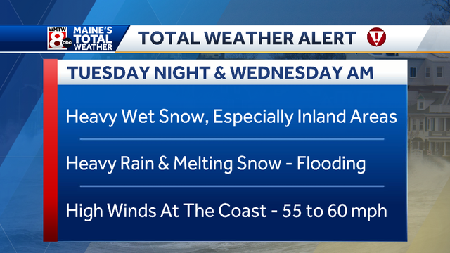 Storm to bring flooding, damaging winds, heavy snow to Maine - Vimarsana News