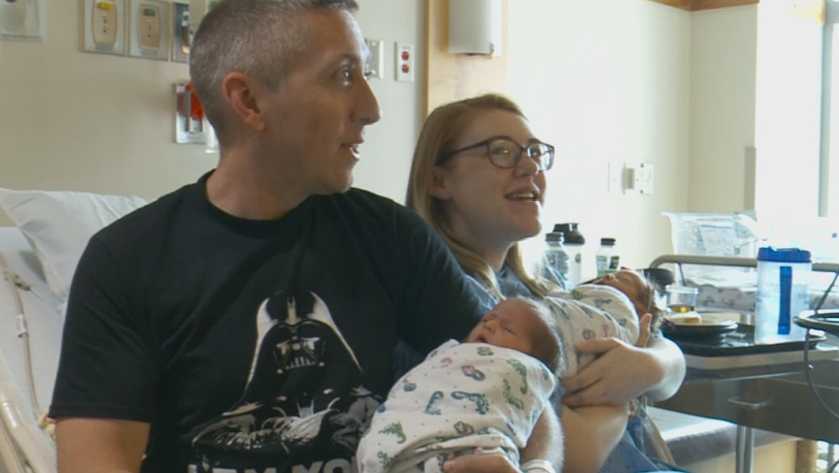 Couple names twins after "Star Wars" characters