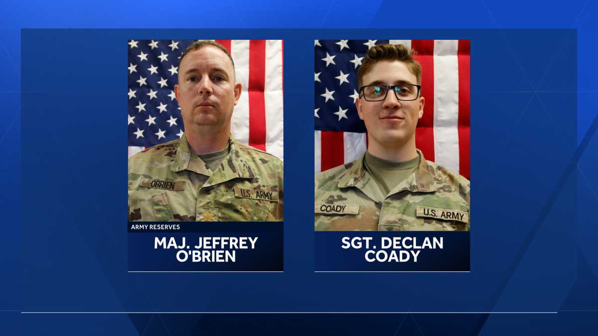 Escort through Des Moines honors Maj. Jeffrey O'Brien and Sgt. Declan Coady