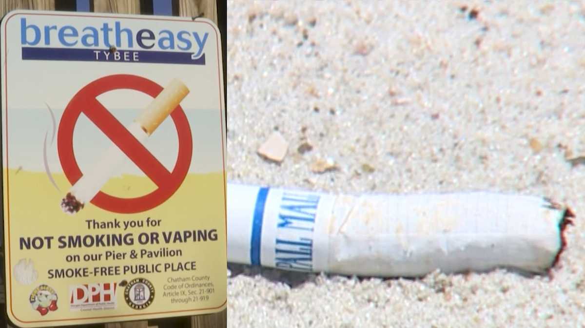 Tybee Island begins issuing fines for smoking on the beach