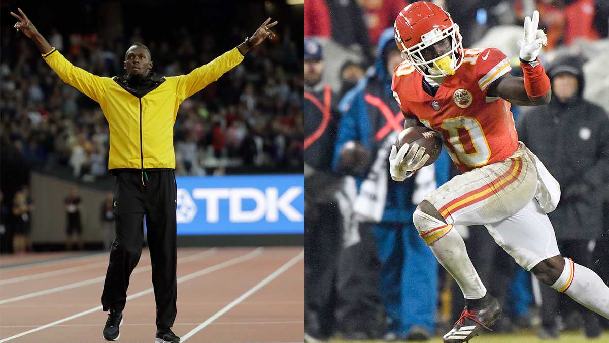 KANSAS CITY CHIEFS: Usain Bolt has doubts Tyreek Hill is fast enough to make run at 2020 Olympics
