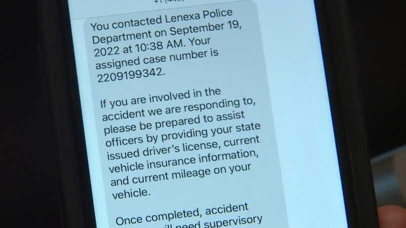 Lenexa Police using new technology to send texts after 911 calls