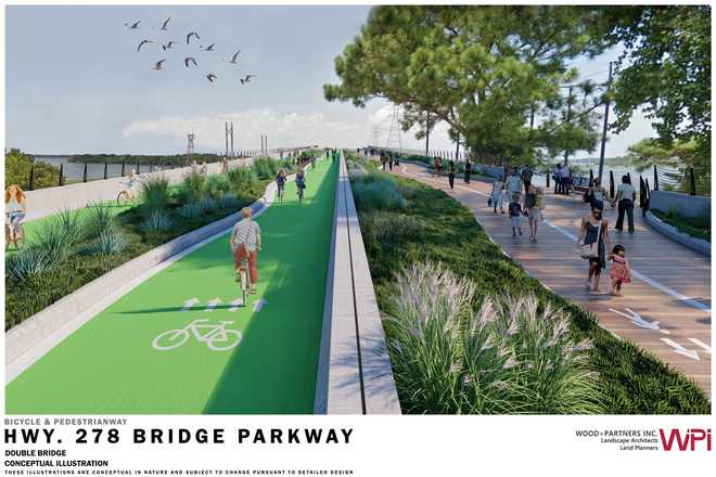 Rep. Jeff Bradley is proposing to turn bridges leading to Hilton Head into a public park instead of tearing them down.