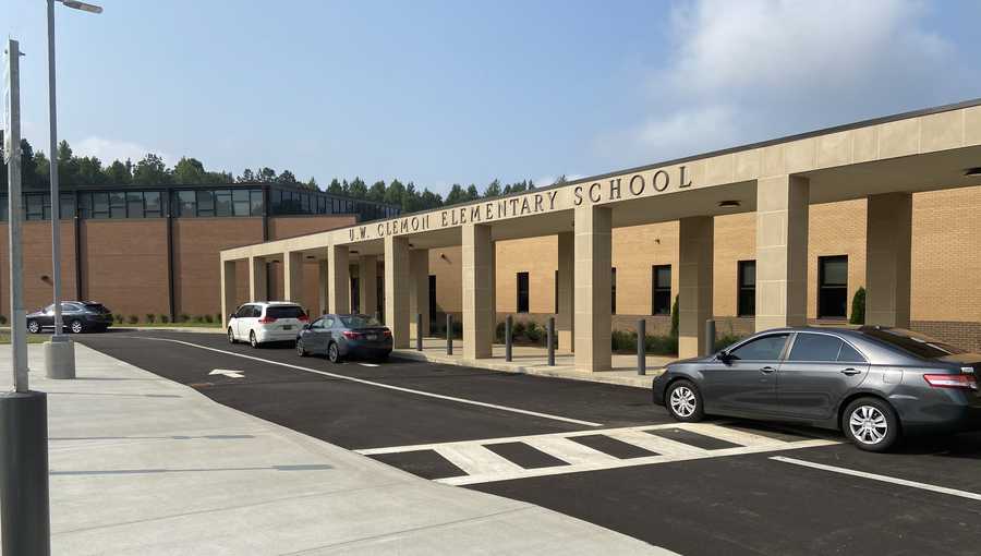 Front entrance of U.W. Clemon Elementary School