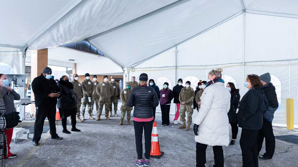 Ohio National Guard Helping New Cincinnati COVID 19 Test Site
