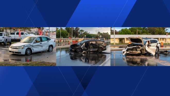Multiple vehicles involved in crash along US-41 and W Mariana Ave in North Fort Myers