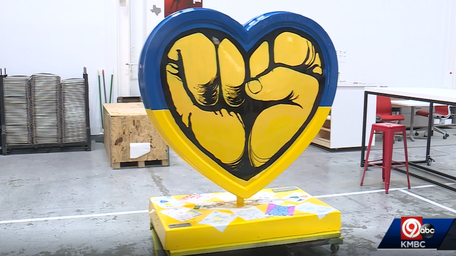 KC gets addition to Parade of Hearts created to support Ukraine