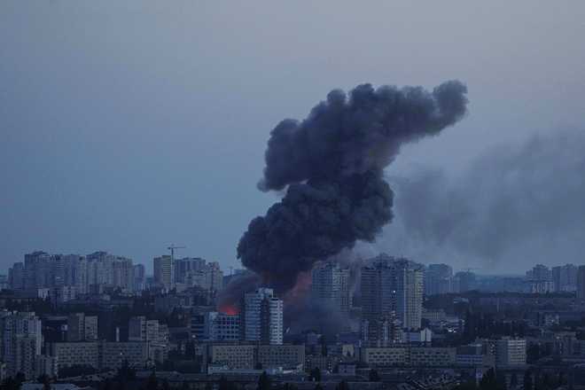 Smoke&#x20;rises&#x20;after&#x20;a&#x20;Russian&#x20;air&#x20;strike&#x20;on&#x20;Kyiv,&#x20;Ukraine,&#x20;on&#x20;Friday,&#x20;June&#x20;6,&#x20;2025.