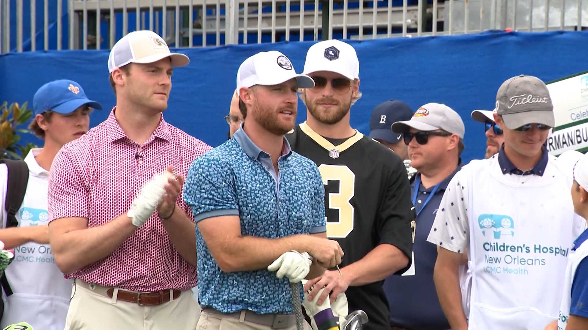VIDEO REPORT Saints players tee it high, let it fly at Zurich Classic celebrity event