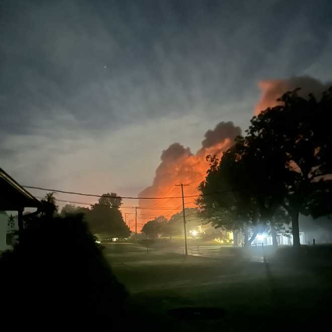 A fire destroyed a chicken coop in Rapho Township, Lancaster County, early Sunday morning.