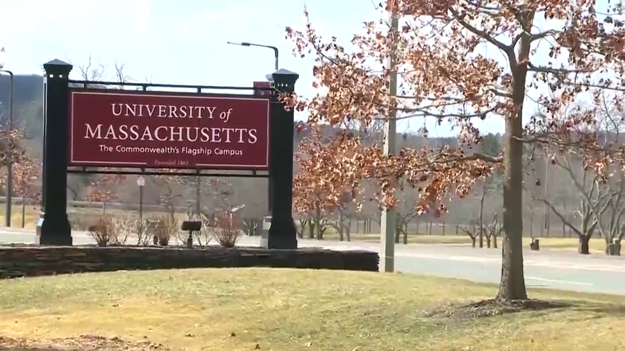 The University of Massachusetts' flagship campus in Amherst, Massachusetts
