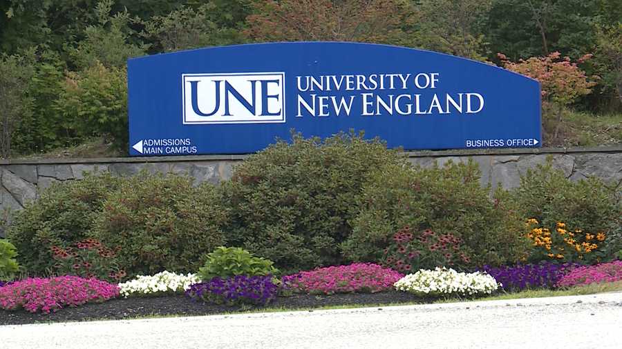 University of New England sign