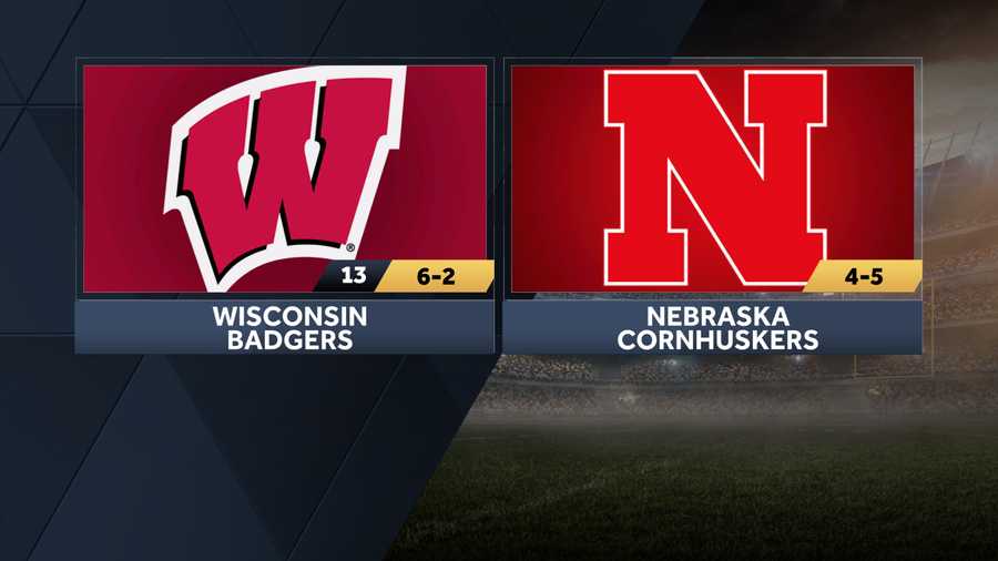 Wisconsin Badgers vs Nebraska Huskers football game photos
