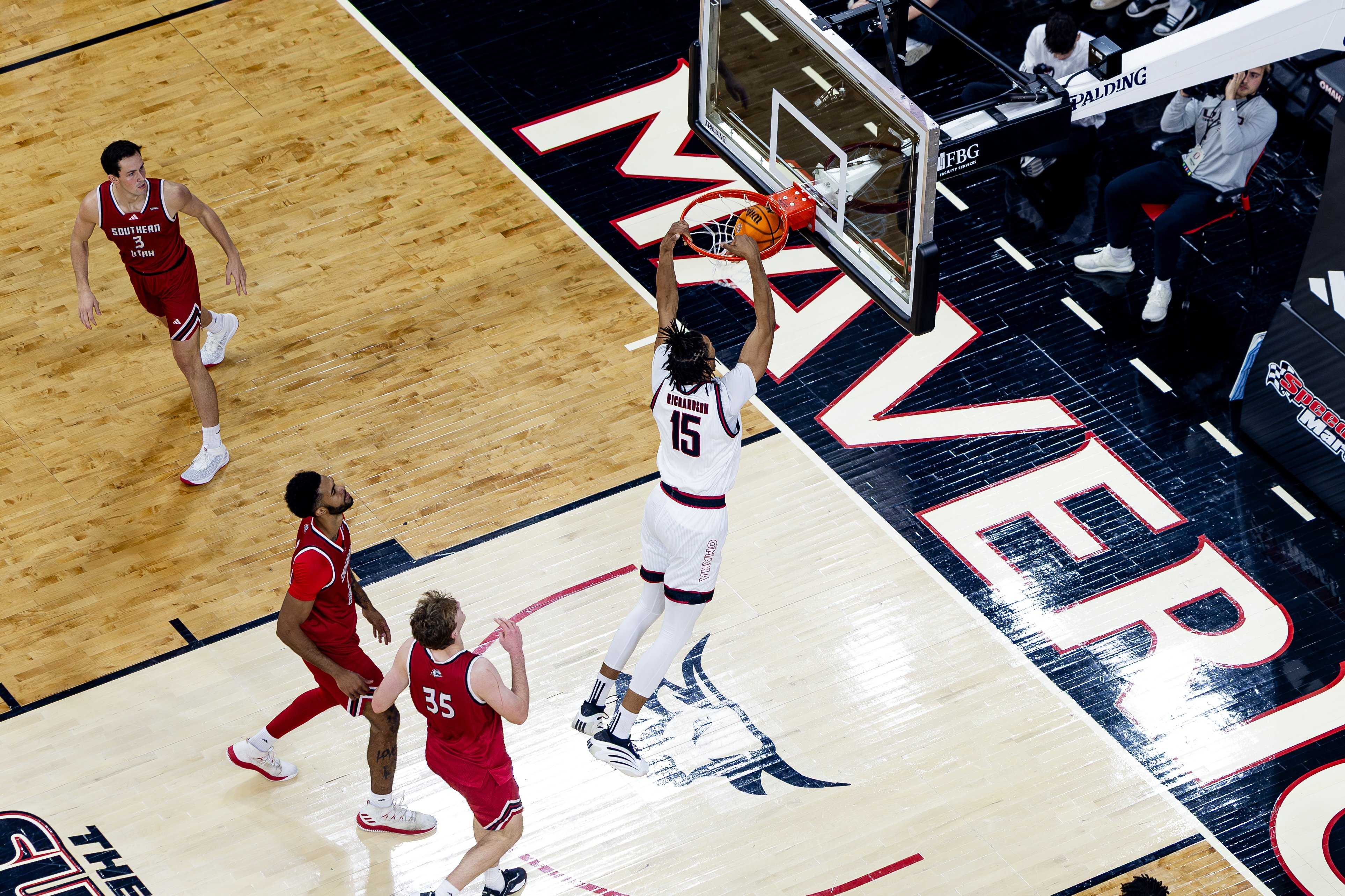 ketv.com - McKenzy Parsons - UNO men's basketball defeats Southern Utah in Baxter Arena Saturday