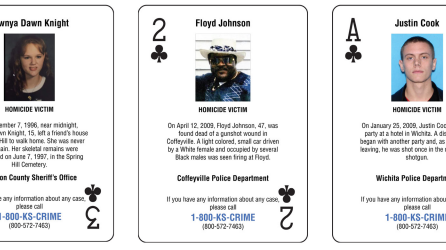 Kansas Department of Corrections making cold case playing cards