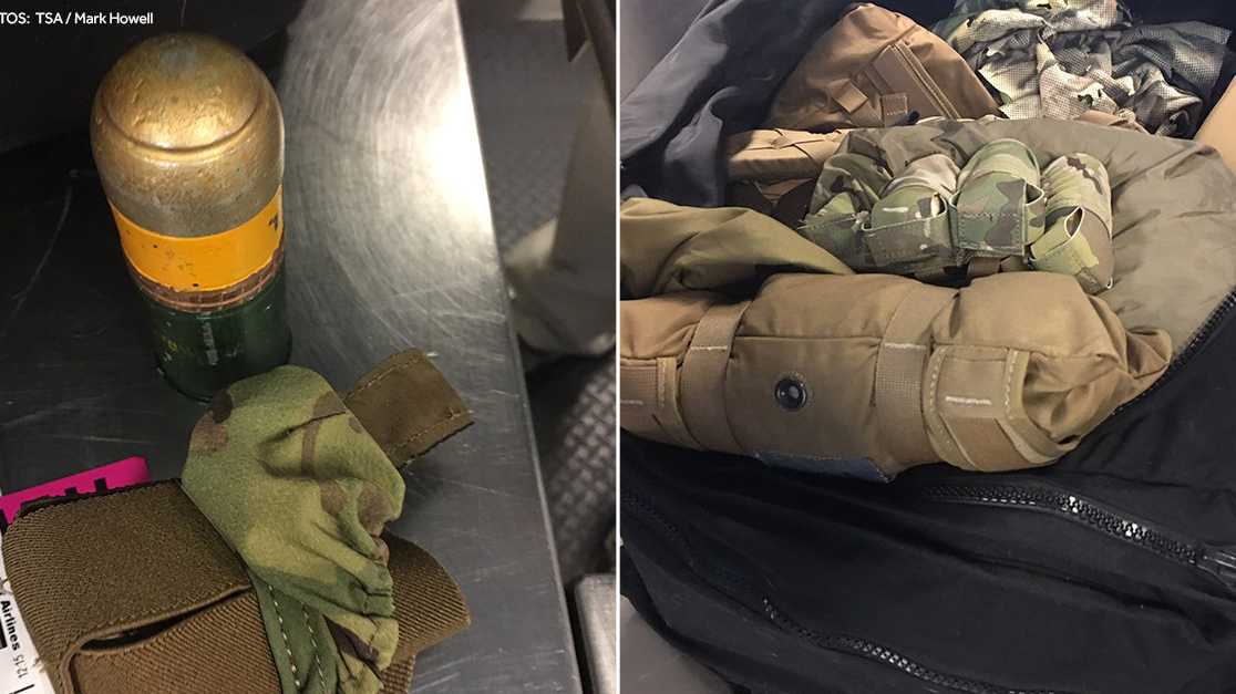 Dummy grenade rounds found in passenger's bag just before TSA ...