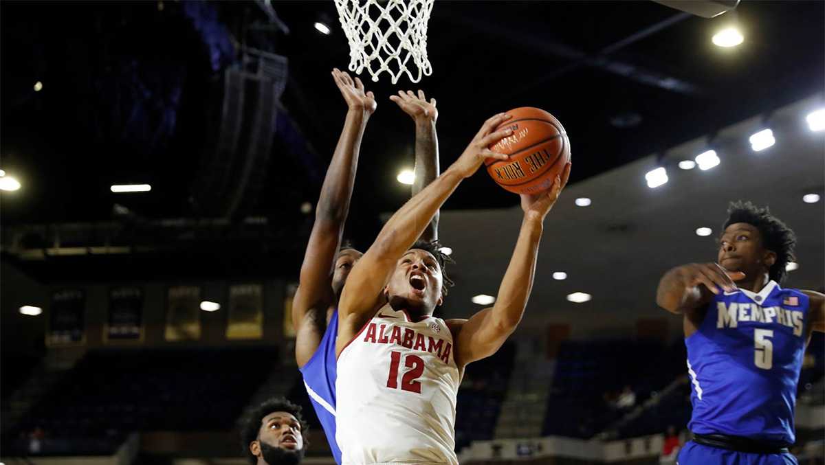 Dazon Ingram scores 20, Alabama beats Memphis 82-70 in season opener