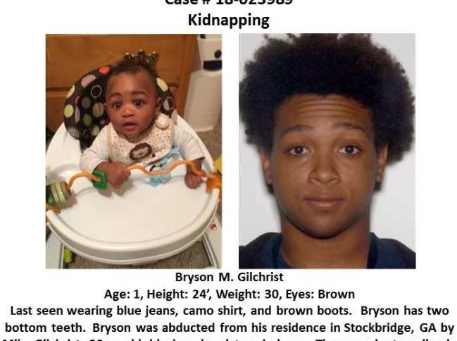 UPDATE: Amber Alert Canceled After Kidnapped Georgia Baby Found Safe