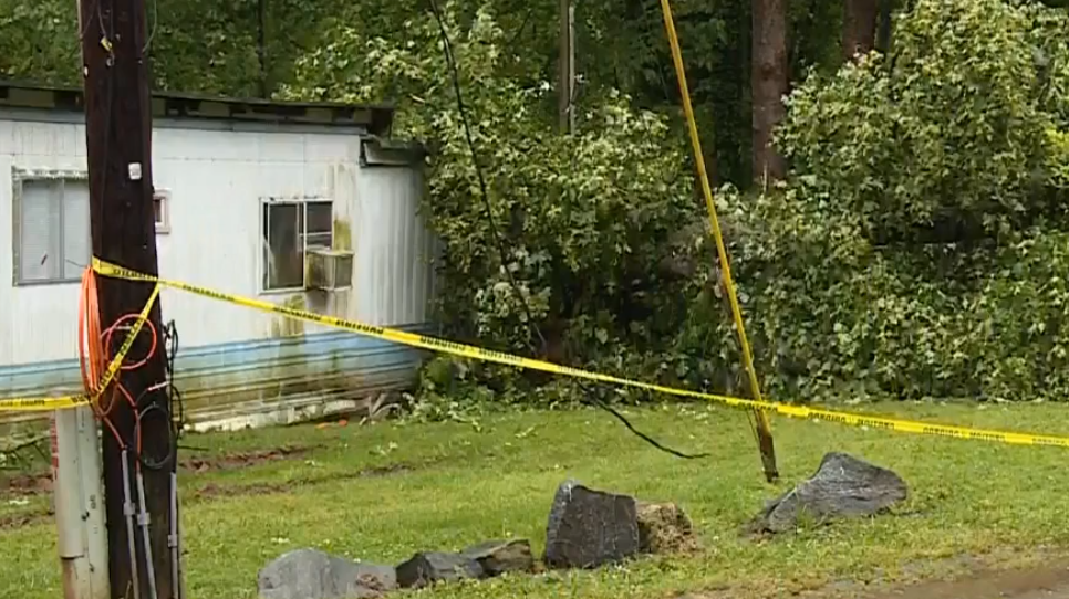 20-year-old man killed after tree falls on mobile home in Mount Airy