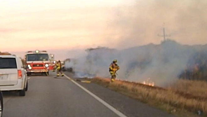Florida man arrested on DUI after driving car on fire