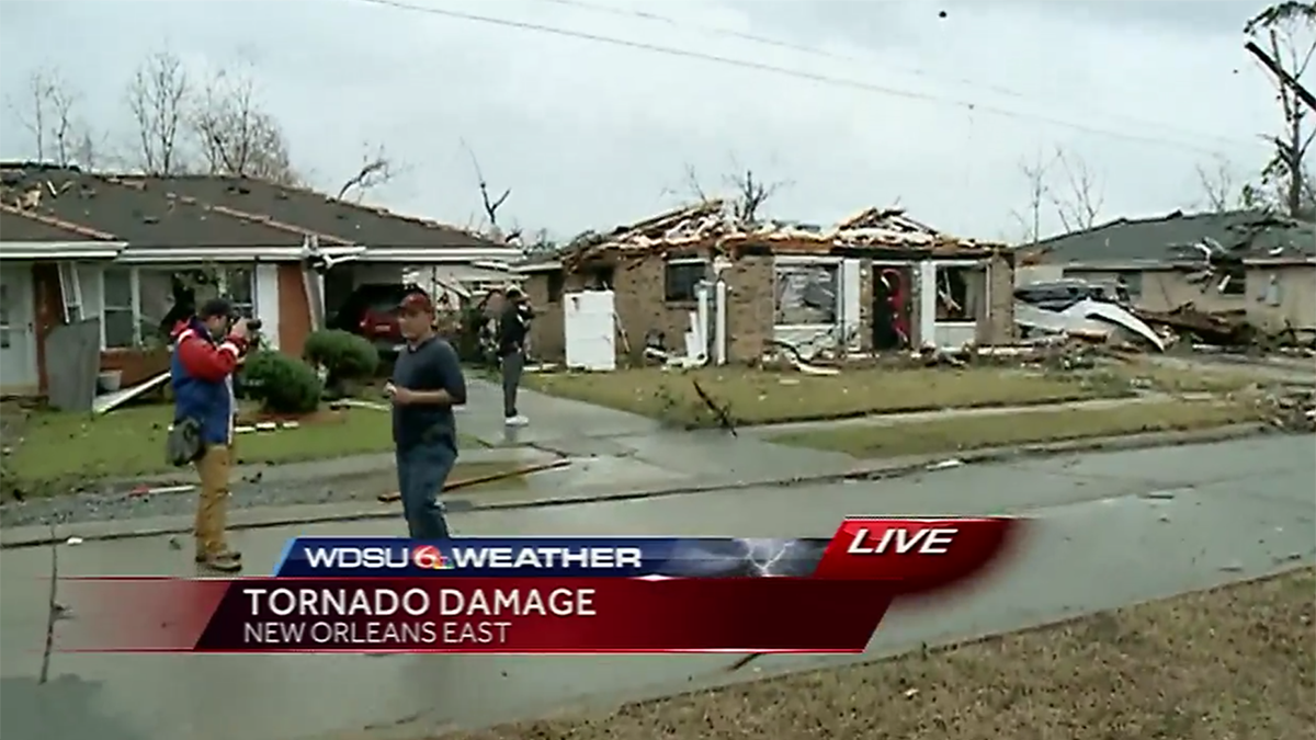 PHOTOS Tornado damage near New Orleans, Louisiana