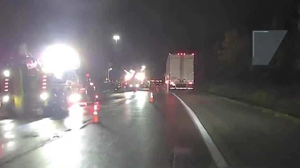 No injuries reported after semi-truck overturns on I-71/75