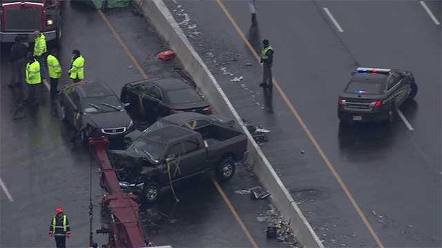 Photos: Ice storm pileup on I-95 in Baltimore