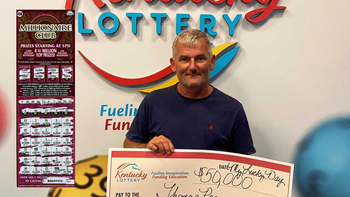 Kentucky man scans lottery ticket, finds out he won 50K