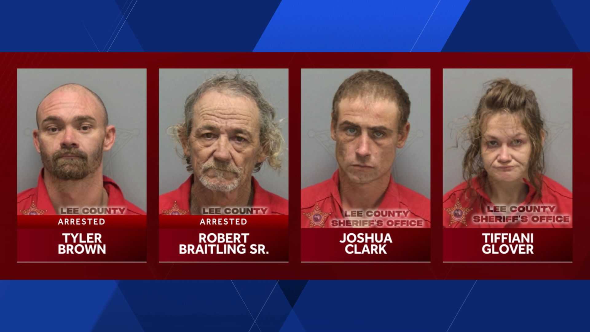 4 arrested in North Fort Myers after deputies walk in on alleged drug ...
