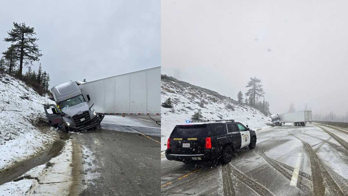 Traffic resumes on westbound I-80 in Sierra after big rig crash