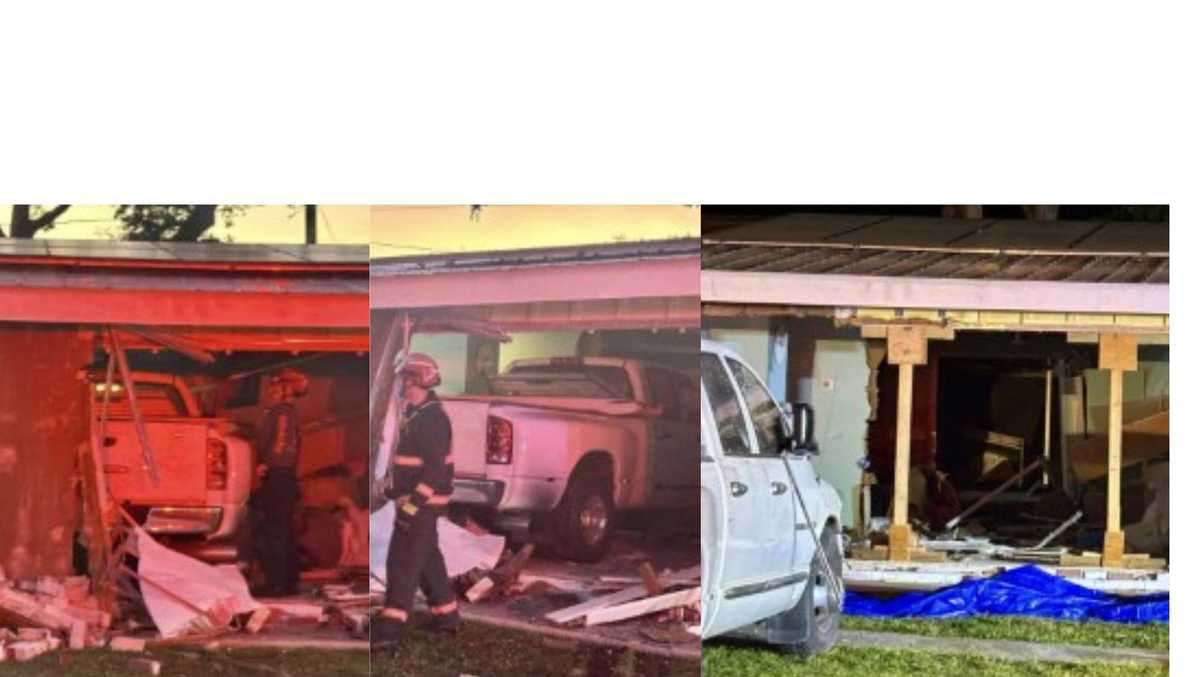 1 injured after truck crashes into Florida home