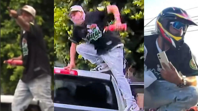 FBI seeks man accused of throwing rocks at law enforcement amid LA protests