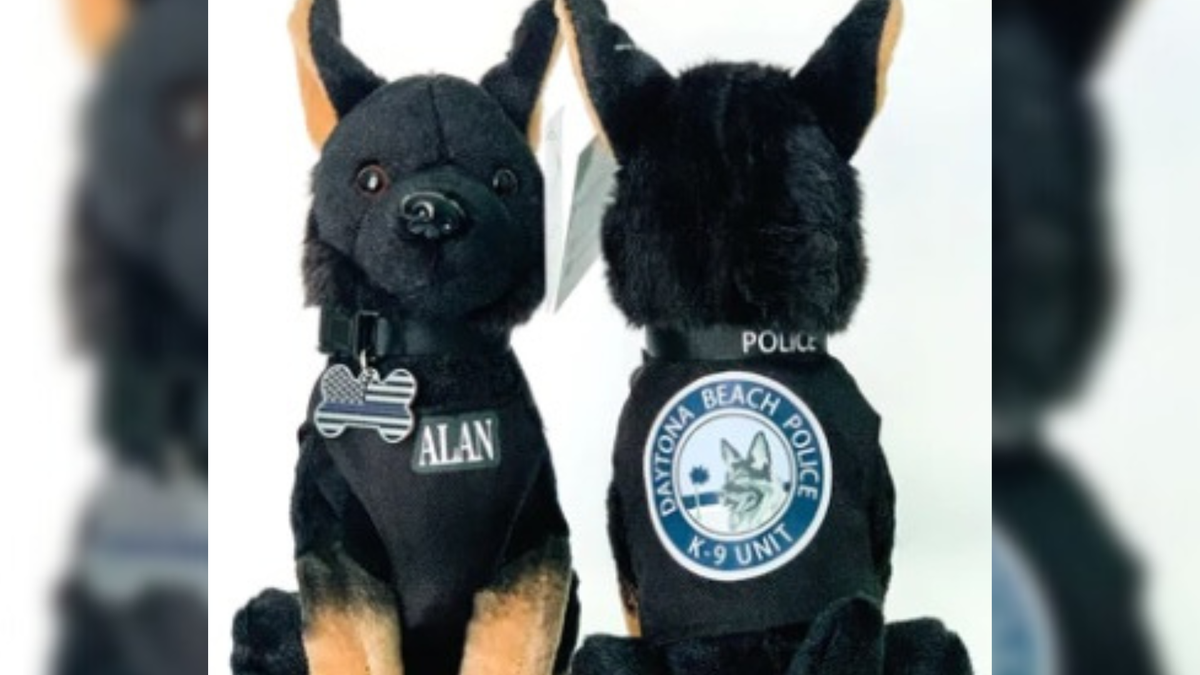 Custom police store k9 stuffed animal