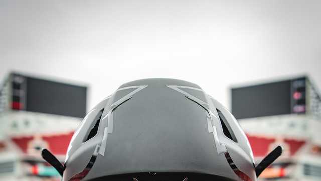 brooklyn football helmet SP357 Stadium White Football Helmet Prop Rental