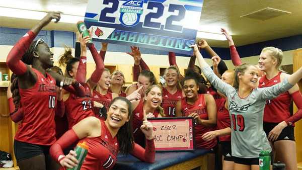 UofL volleyball finishes as ACC co-champ after sweeping Notre Dame