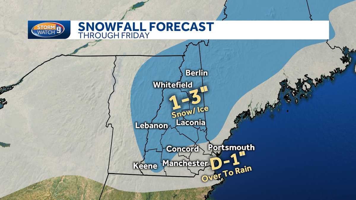Incoming storm system to bring snow, wintry mix and then rain Friday